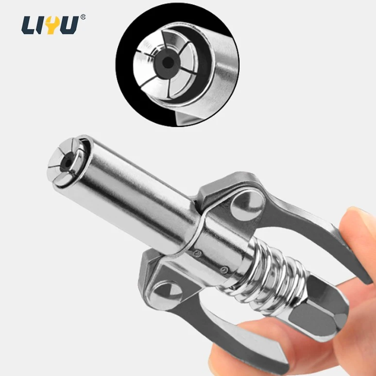 Grease Gun Nozzle Head Self-locking Injection Nozzle Locking Pliers Type Gun Head High-pressure Grease Nozzle Filler Gun Head Accessories price