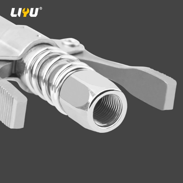 Grease Gun Nozzle Head Self-locking Injection Nozzle Locking Pliers Type Gun Head High-pressure Grease Nozzle Filler Gun Head Accessories factory